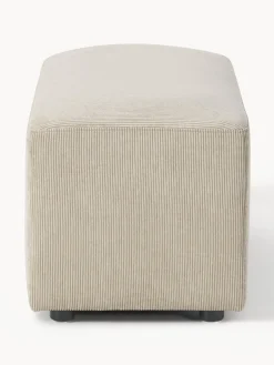 Reposapiés|Sofás></noscript>Westwing Collection Puf reposapiés de pana Melva, An 99 x F 42 cm Pana beige claro