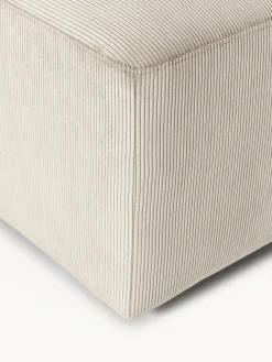 Reposapiés|Sofás></noscript>Westwing Collection Puf reposapiés de pana Melva, An 99 x F 42 cm Pana beige claro