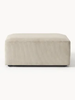 Reposapiés|Sofás></noscript>Westwing Collection Puf reposapiés de pana Melva, An 99 x F 72 cm Pana beige claro