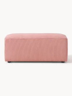 Reposapiés|Sofás></noscript>Westwing Collection Puf reposapiés de pana Melva, An 99 x F 42 cm Pana rosa palo