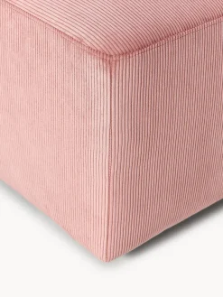 Reposapiés|Sofás></noscript>Westwing Collection Puf reposapiés de pana Melva, An 99 x F 42 cm Pana rosa palo