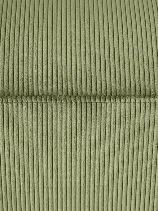 Reposapiés|Sofás>Westwing Collection Puf reposapiés de pana Melva, An 99 x F 42 cm Pana verde oliva