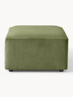 Discount Puf reposapiés de pana Melva, An 99 x F 72 cm Reposapiés|Sofás