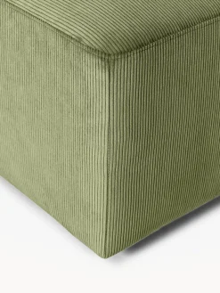 Discount Puf reposapiés de pana Melva, An 99 x F 72 cm Reposapiés|Sofás