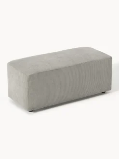 Hot Puf reposapiés de pana Melva, 99 x 42 cm Reposapiés|Sofás