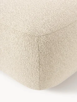 Reposapiés|Sofás></noscript>Westwing Collection Puf reposapiés en tejido bouclé Sofia Bouclé beige claro