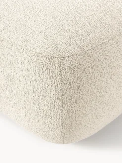 Reposapiés|Sofás></noscript>Westwing Collection Puf reposapiés en tejido bouclé Sofia Bouclé blanco Off White