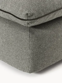 Reposapiés|Sofás></noscript>Westwing Collection Puf reposapiés Felix Tejido grueso gris oscuro