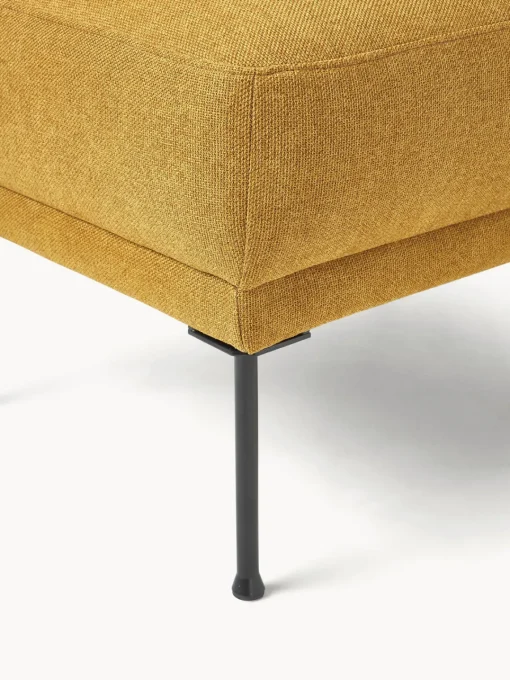 Reposapiés|Sofás>Westwing Collection Puf reposapiés Fluente Tejido ocre