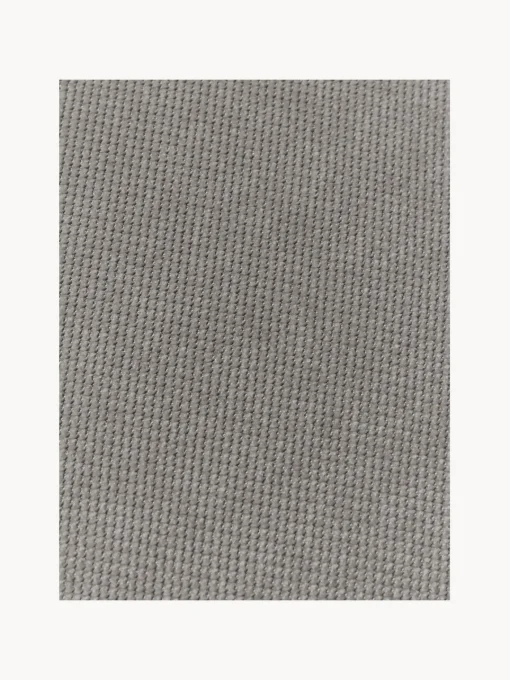 Reposapiés|Sofás>Westwing Collection Puf reposapiés grande Alba Tejido terciopelado gris oscuro