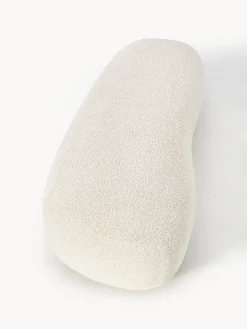 Reposapiés|Sofás></noscript>Westwing Collection Puf reposapiés grande de borreguillo bouclé Alba Borreguillo bouclé blanco Off White