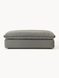 Reposapiés|Sofás></noscript>Westwing Collection Puf reposapiés grande Felix Tejido grueso gris oscuro