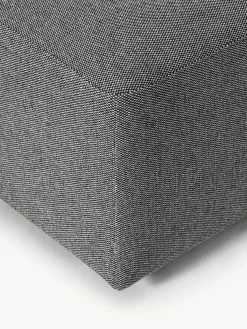 Reposapiés|Sofás></noscript>Westwing Collection Puf reposapiés grande Melva, 116 x 72 cm Tejido grueso gris oscuro