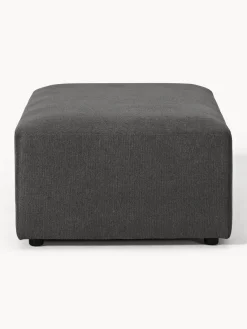 Reposapiés|Sofás></noscript>Westwing Collection Puf reposapiés grande Melva, 116 x 72 cm Tejido gris antracita