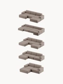 Reposapiés|Sofás></noscript>Westwing Collection Puf reposapiés grande Melva, 116 x 72 cm Tejido gris antracita