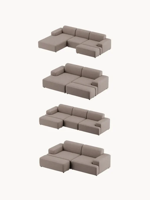 Puf reposapiés grande Melva, 116 x 42 cm Reposapiés|Sofás