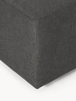 Reposapiés|Sofás></noscript>Westwing Collection Puf reposapiés grande Melva, 116 x 42 cm Tejido gris antracita