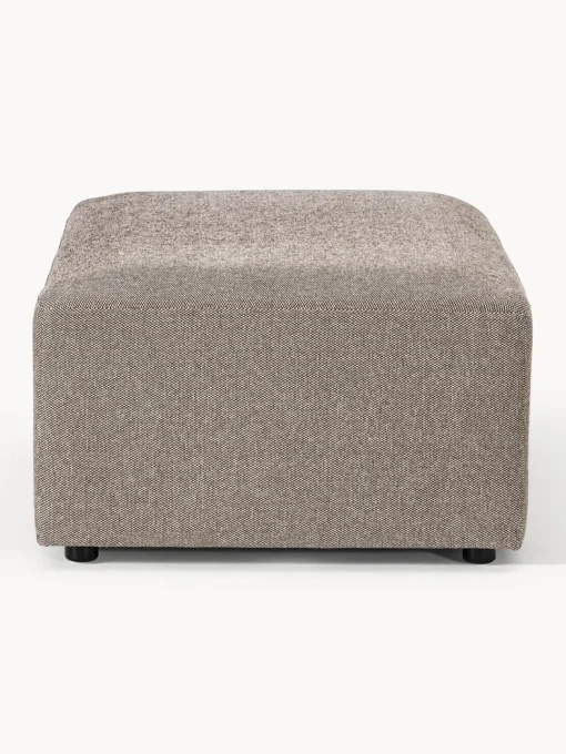 Reposapiés|Sofás>Westwing Collection Puf reposapiés grande Melva, 116 x 72 cm Tejido grueso greige