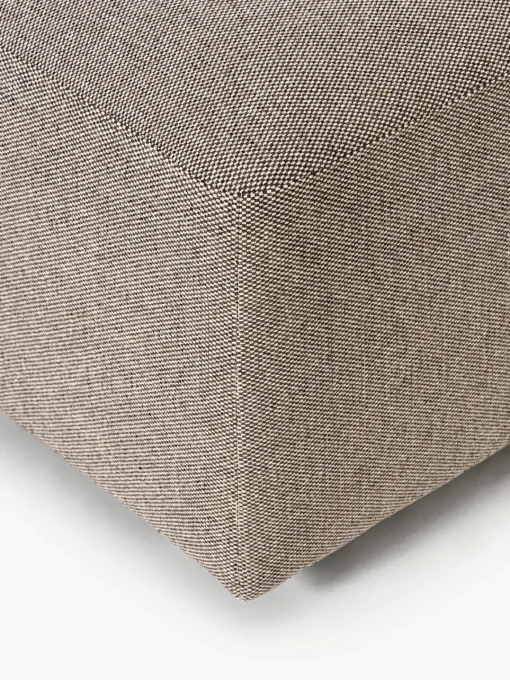 Reposapiés|Sofás>Westwing Collection Puf reposapiés grande Melva, 116 x 72 cm Tejido grueso greige