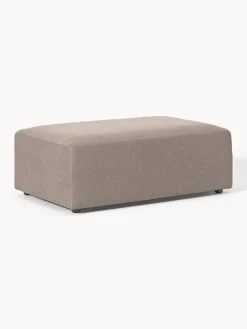 Reposapiés|Sofás>Westwing Collection Puf reposapiés grande Melva, 116 x 72 cm Tejido taupe