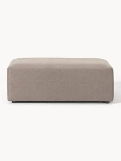 Reposapiés|Sofás></noscript>Westwing Collection Puf reposapiés grande Melva, 116 x 72 cm Tejido taupe