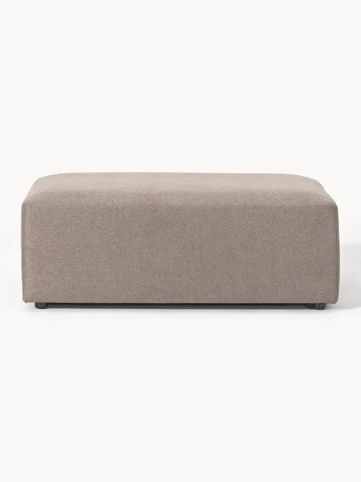 Reposapiés|Sofás>Westwing Collection Puf reposapiés grande Melva, 116 x 72 cm Tejido taupe