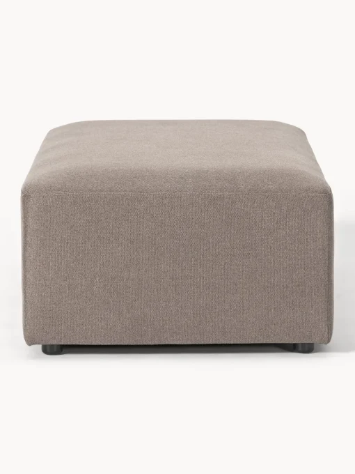 Reposapiés|Sofás>Westwing Collection Puf reposapiés grande Melva, 116 x 72 cm Tejido taupe