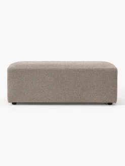 Reposapiés|Sofás></noscript>Westwing Collection Puf reposapiés grande Melva, 116 x 42 cm Tejido grueso greige