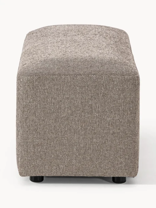 Reposapiés|Sofás>Westwing Collection Puf reposapiés grande Melva, 116 x 42 cm Tejido grueso greige