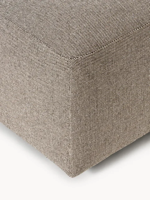 Reposapiés|Sofás>Westwing Collection Puf reposapiés grande Melva, 116 x 42 cm Tejido grueso greige