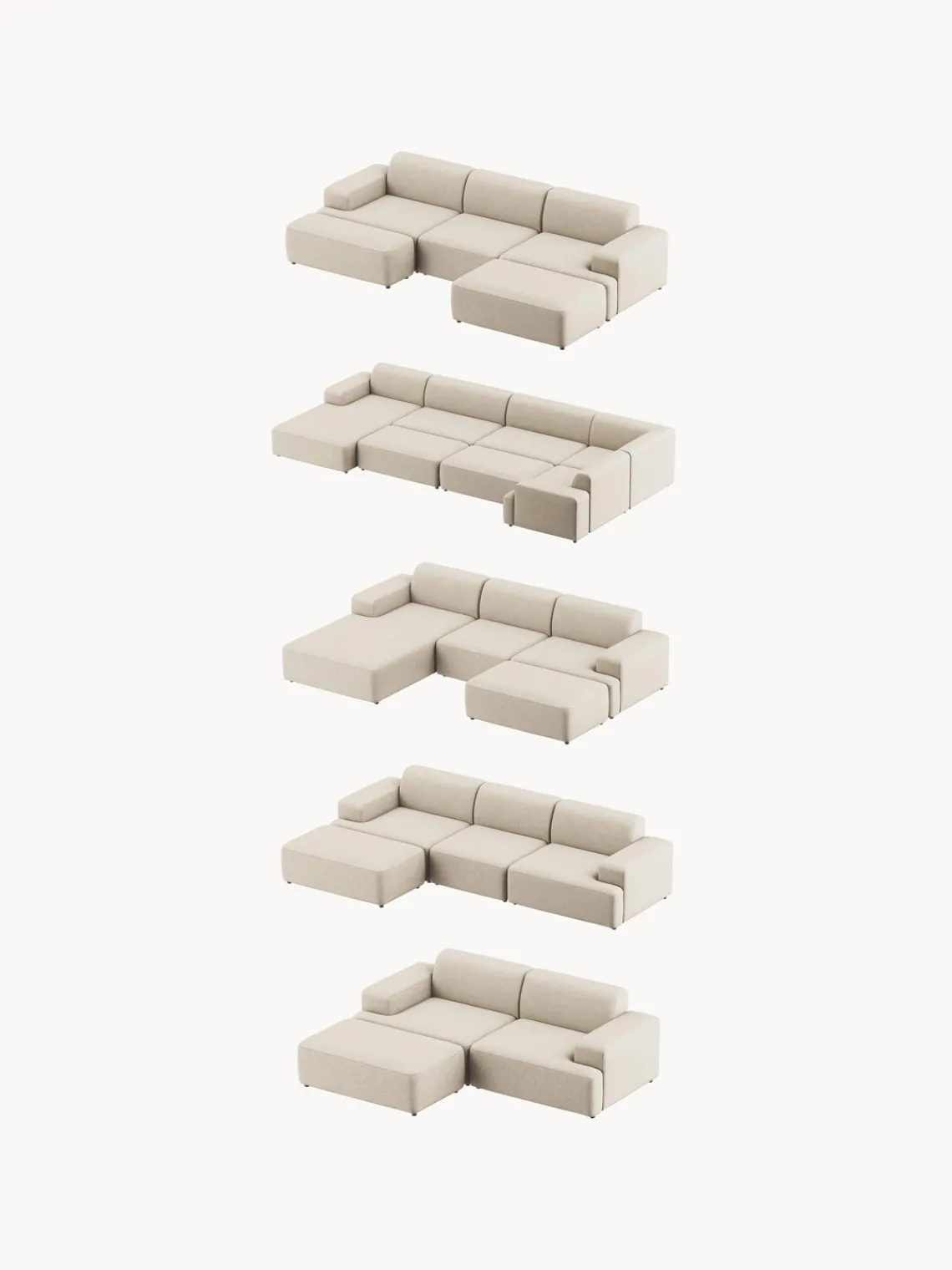 Hot Puf reposapiés grande Melva, 116 x 72 cm Reposapiés|Sofás