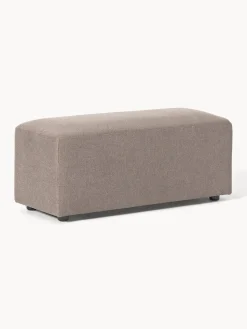 Reposapiés|Sofás>Westwing Collection Puf reposapiés Melva, 99 x 42 cm Tejido taupe