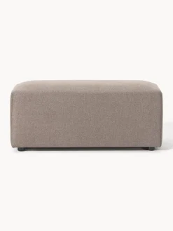 Reposapiés|Sofás></noscript>Westwing Collection Puf reposapiés Melva, 99 x 42 cm Tejido taupe
