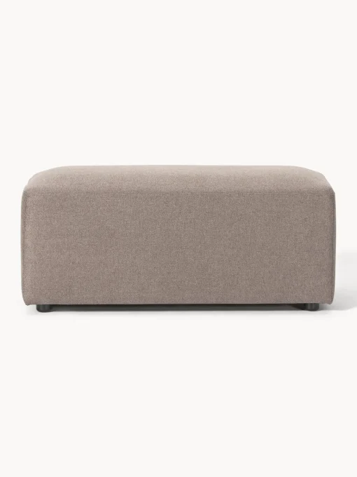 Reposapiés|Sofás>Westwing Collection Puf reposapiés Melva, 99 x 42 cm Tejido taupe