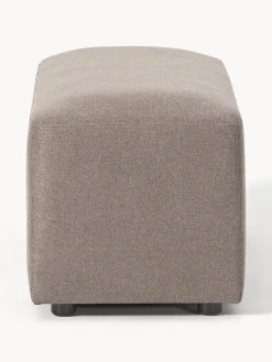 Reposapiés|Sofás></noscript>Westwing Collection Puf reposapiés Melva, 99 x 42 cm Tejido taupe