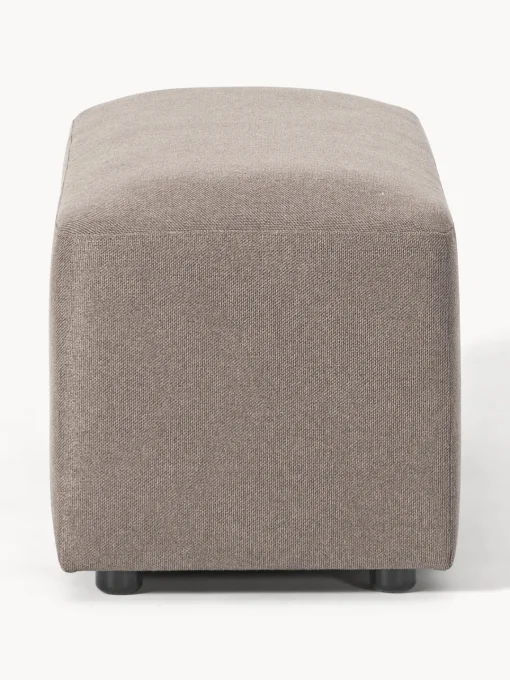Reposapiés|Sofás>Westwing Collection Puf reposapiés Melva, 99 x 42 cm Tejido taupe