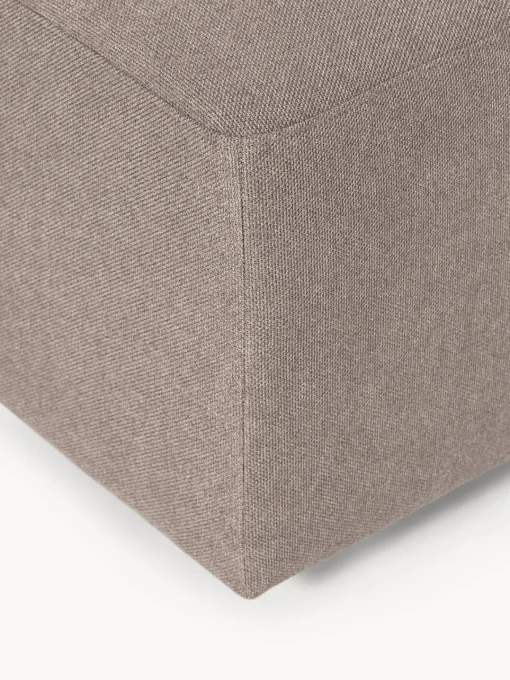 Reposapiés|Sofás>Westwing Collection Puf reposapiés Melva, 99 x 42 cm Tejido taupe
