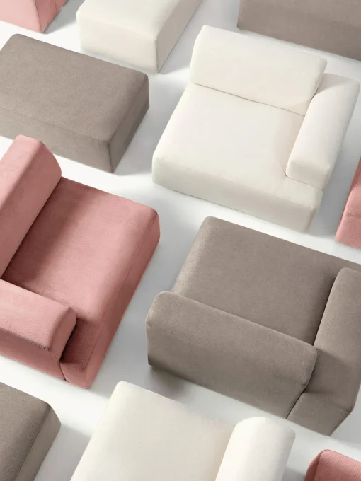 New Puf reposapiés Melva, 99 x 72 cm Reposapiés|Sofás