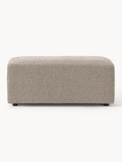 Reposapiés|Sofás></noscript>Westwing Collection Puf reposapiés Melva, 99 x 42 cm Tejido grueso greige