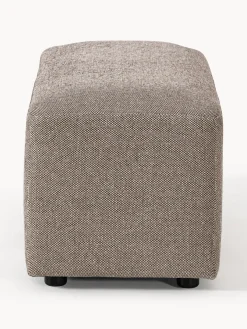 Reposapiés|Sofás></noscript>Westwing Collection Puf reposapiés Melva, 99 x 42 cm Tejido grueso greige