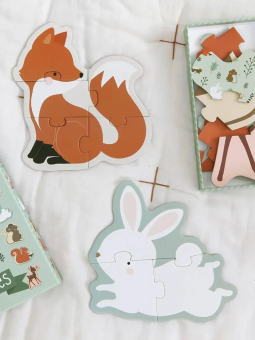 Sale Puzzles de madera Forest Friends Niños Juguetes A Partir De 1 Año|Decoración Infantil