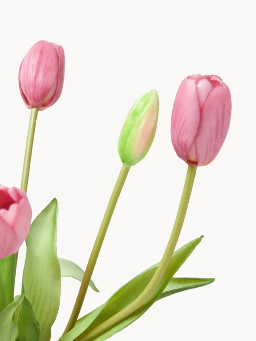 Jarrones|Flores Artificiales>Botané Ramo de flores artificiales Tulip Rosa, verde