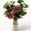 New Ramo de flores artificiales Velvet Rouge Flores Artificiales|Jarrones