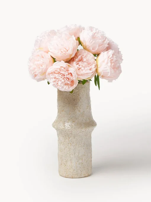 Jarrones|Flores Artificiales>Botané Ramo de flores artificiales Mini Peony Rosa claro, verde