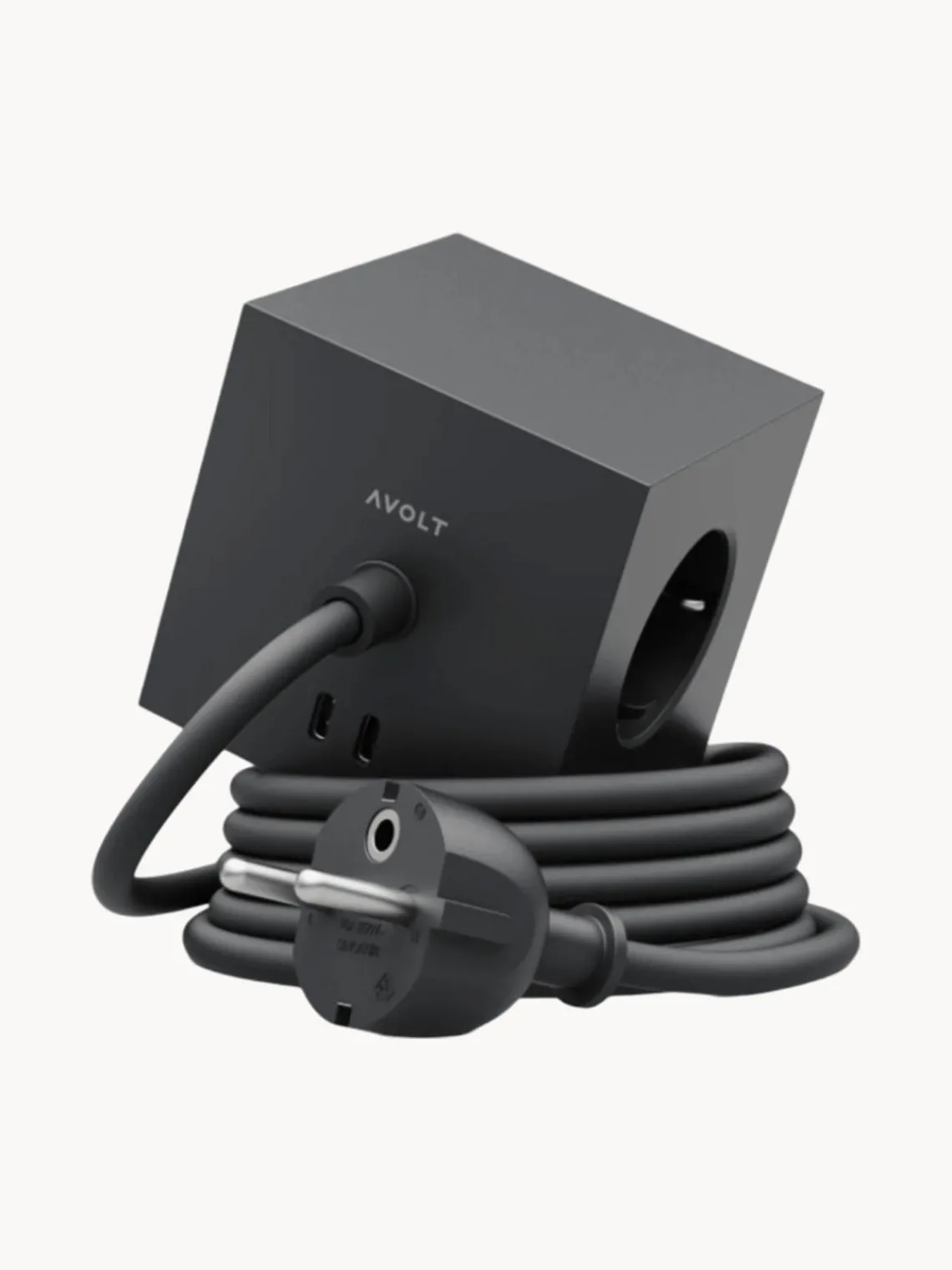 Material De Oficina|Material De Oficina>AVOLT Regleta Square 1 Negro