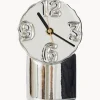 Relojes|Jarrones>HKLIVING Reloj de cerámica artesanal con cromo Retro