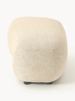 Reposapiés|Sofás></noscript>Westwing Collection Reposapiés puf Alba Tejido beige