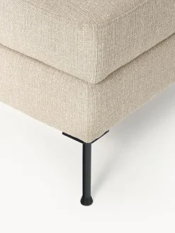 Reposapiés|Sofás></noscript>Westwing Collection Reposapiés puf con espacio de almacenamiento Cucita Tejido grueso beige