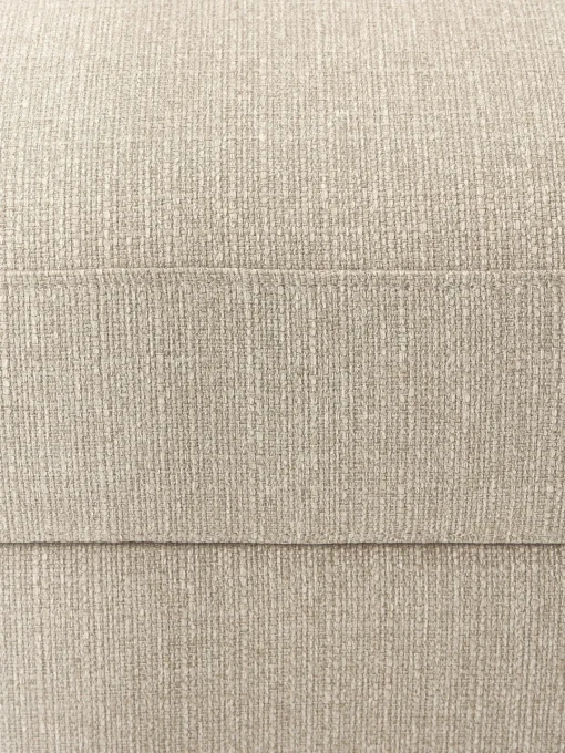 Reposapiés|Sofás>Westwing Collection Reposapiés puf con espacio de almacenamiento Cucita Tejido grueso beige