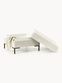 New Reposapiés puf con espacio de almacenamiento Luna Reposapiés|Sofás